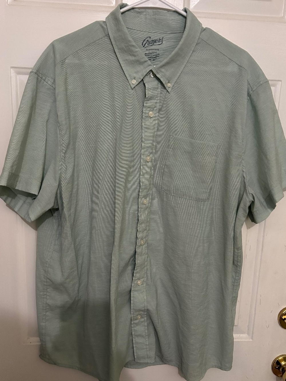 Grayers, Malibu Textured Stretch Poplin SS Shirt, XXL-SH, green